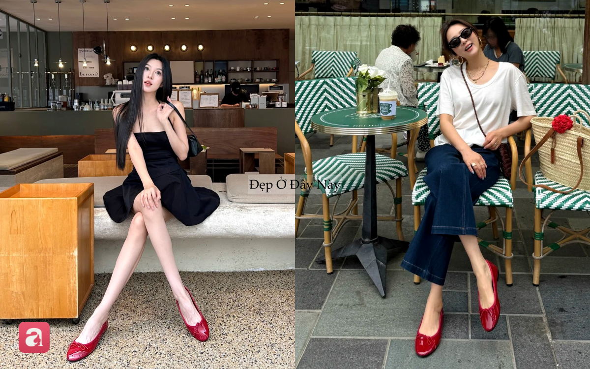 Kh&ocirc;ng phải sneaker, gi&agrave;y b&uacute;p b&ecirc; đỏ mới l&agrave; m&oacute;n đồ hot nhất h&egrave; 2026 - Ảnh 4.