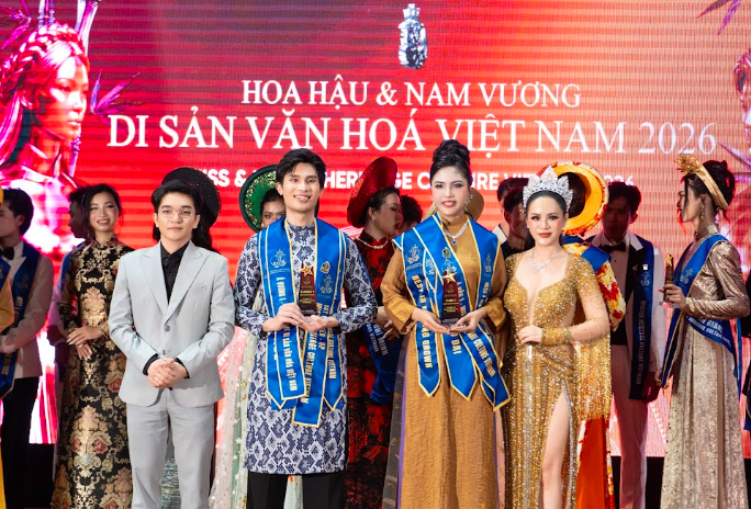 Hậu trường cuộc thi Hoa hậu v&agrave; Nam vương Di sản Văn h&oacute;a Việt Nam 2026 đầy ấn tượng - Ảnh 3.