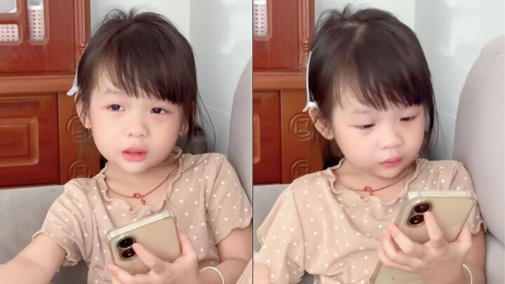 B&eacute; g&aacute;i mếu m&aacute;o đ&ograve;i đi l&agrave;m với bố, d&acirc;n mạng tuyển dụng nh&acirc;n sự nh&iacute; dễ thương - Ảnh 1.