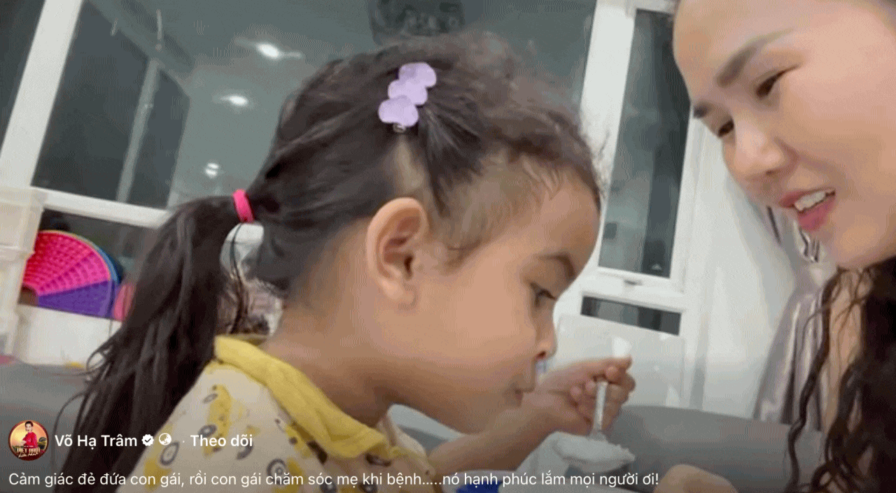 Mới 5 tuổi, con g&aacute;i V&otilde; Hạ Tr&acirc;m đ&atilde; ra d&aacute;ng chị cả: Biết chăm s&oacute;c mẹ, quan t&acirc;m bố, y&ecirc;u chiều em hết mực - Ảnh 3.