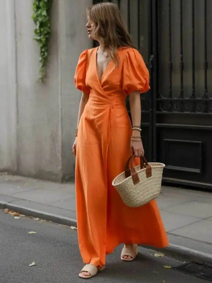 M&ugrave;a h&egrave; n&agrave;y, v&aacute;y tea dress m&agrave; phối c&ugrave;ng 