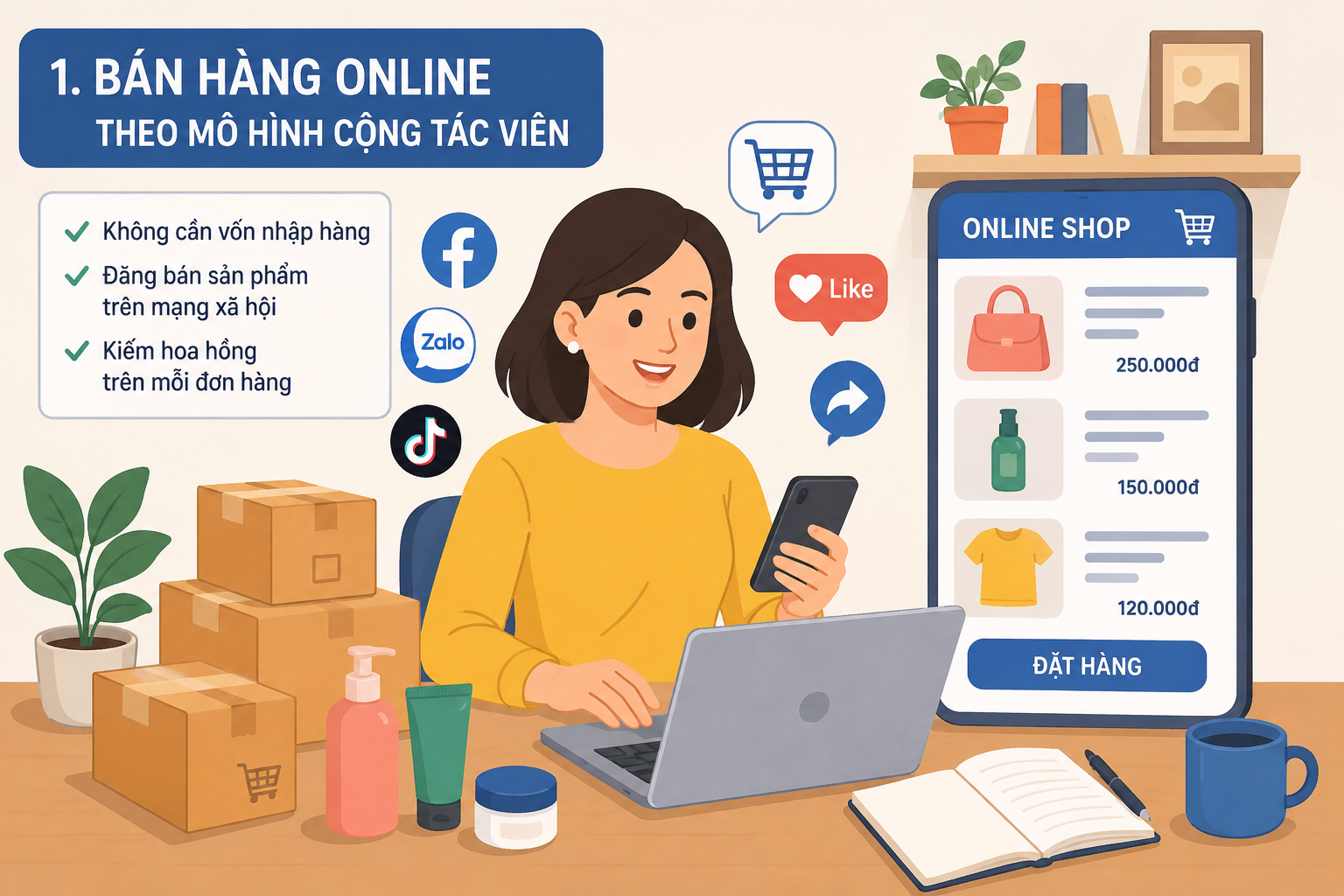 5 nghề phụ ph&ugrave; hợp với phụ nữ ngo&agrave;i 40 tuổi đang nu&ocirc;i con ăn học: Kh&ocirc;ng cần vốn lớn, vẫn c&oacute; thể kiếm th&ecirc;m v&agrave;i triệu đồng mỗi th&aacute;ng - Ảnh 1.