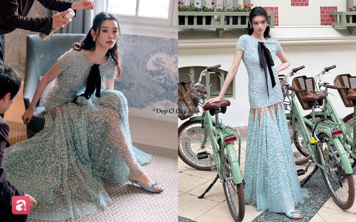 6 chiếc đầm cưới đẹp như mơ của Hề Mộng Dao: Mỗi thiết kế l&agrave; một chương trong chuyện t&igrave;nh cổ t&iacute;ch - Ảnh 2.