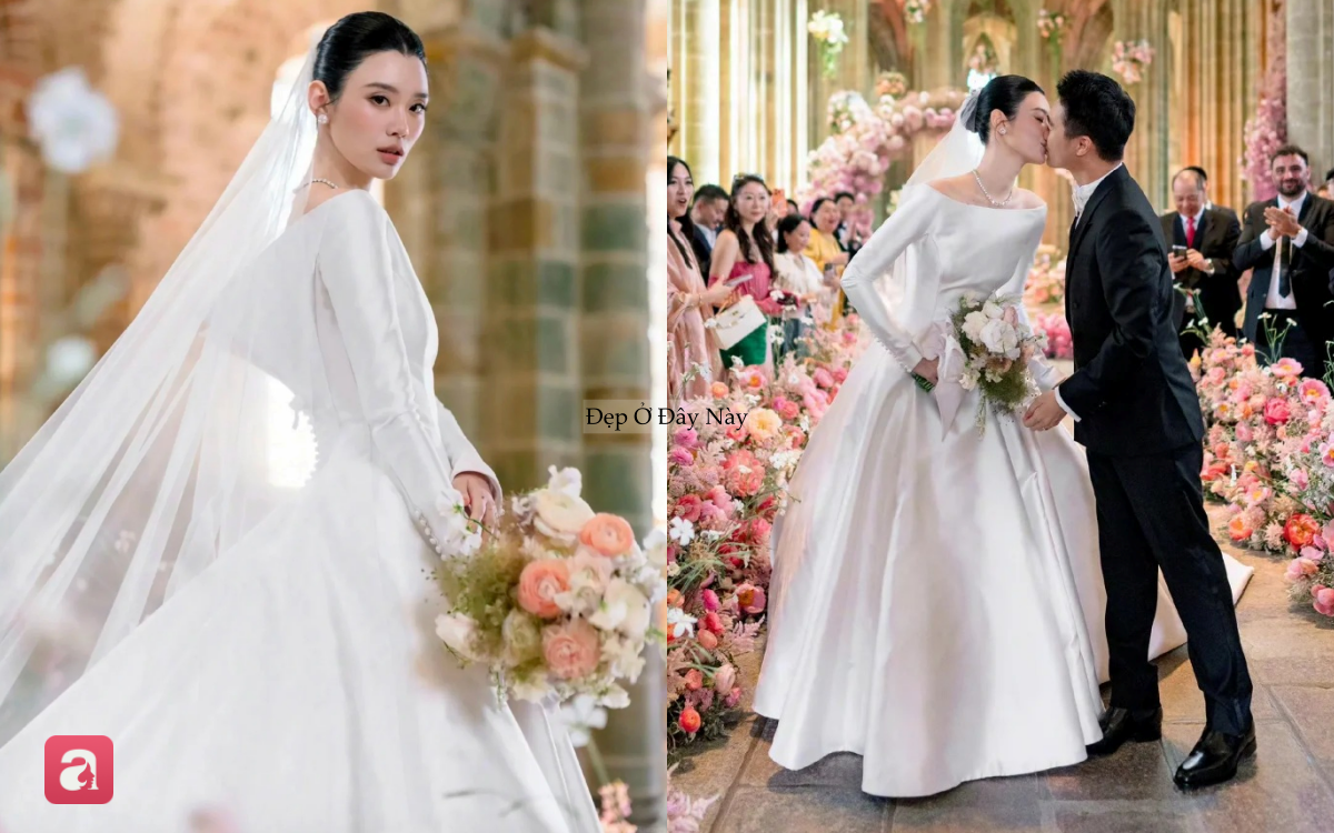 6 chiếc đầm cưới đẹp như mơ của Hề Mộng Dao: Mỗi thiết kế l&agrave; một chương trong chuyện t&igrave;nh cổ t&iacute;ch - Ảnh 5.