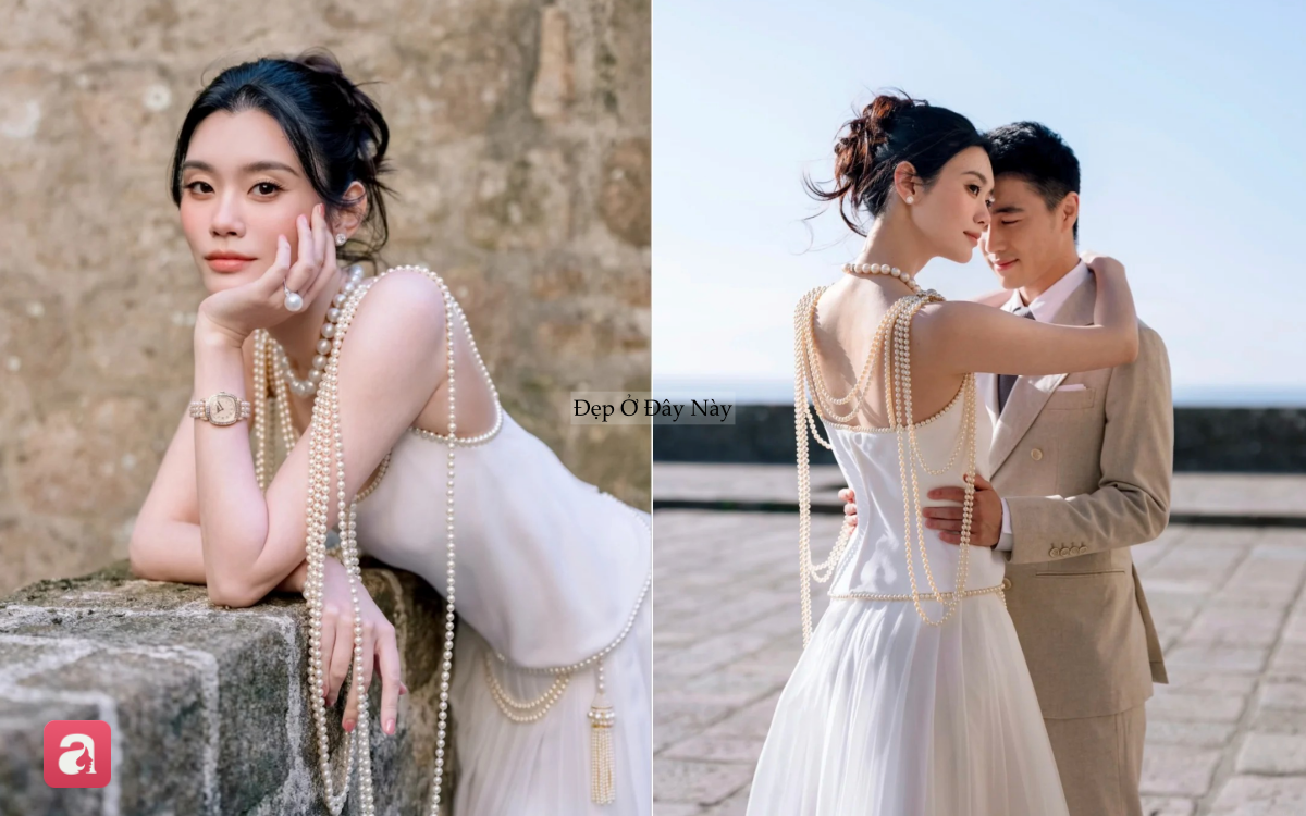 6 chiếc đầm cưới đẹp như mơ của Hề Mộng Dao: Mỗi thiết kế l&agrave; một chương trong chuyện t&igrave;nh cổ t&iacute;ch - Ảnh 6.