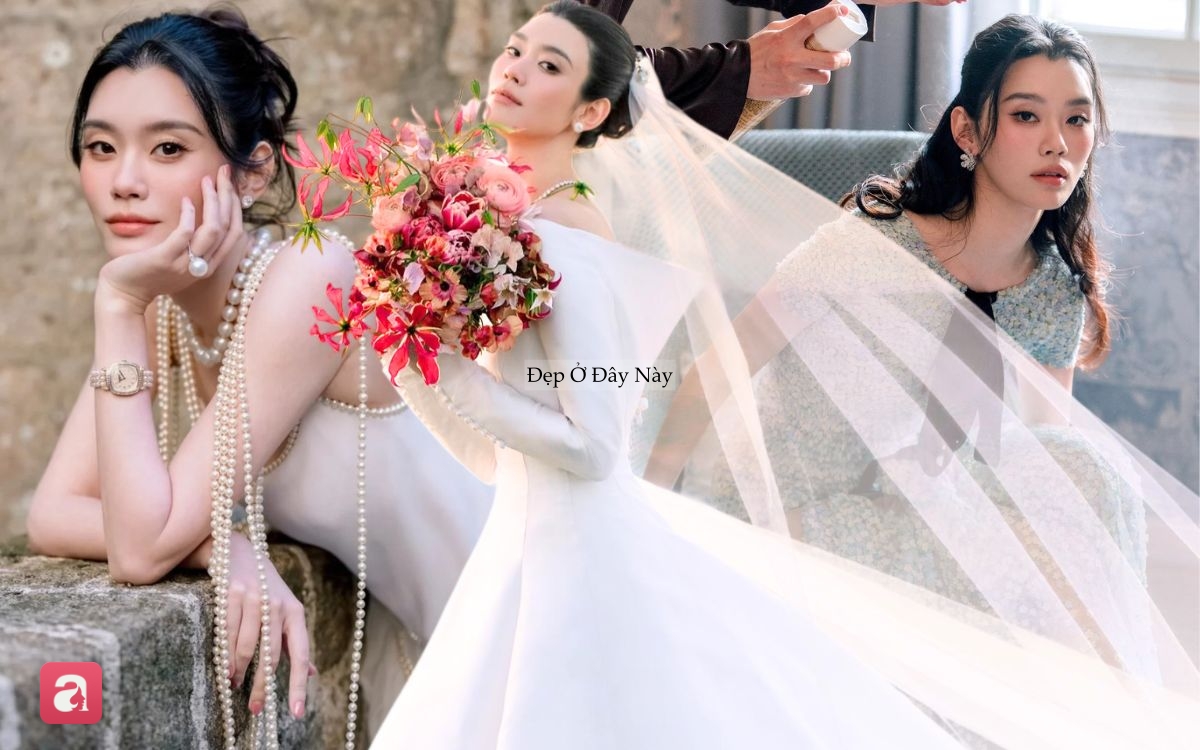 6 chiếc đầm cưới đẹp như mơ của Hề Mộng Dao: Mỗi thiết kế l&agrave; một chương trong chuyện t&igrave;nh cổ t&iacute;ch - Ảnh 1.