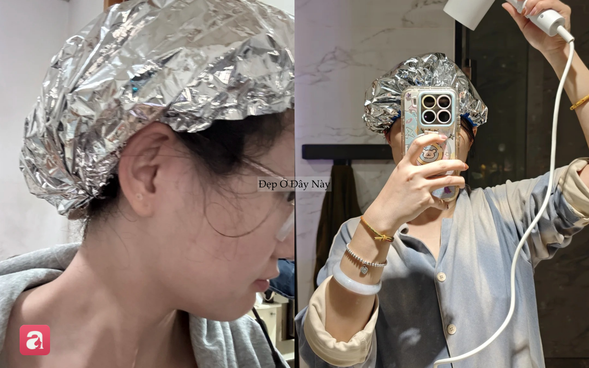 Thử kiểu ủ tóc ngược đang gây sốt, mái tóc của tôi như