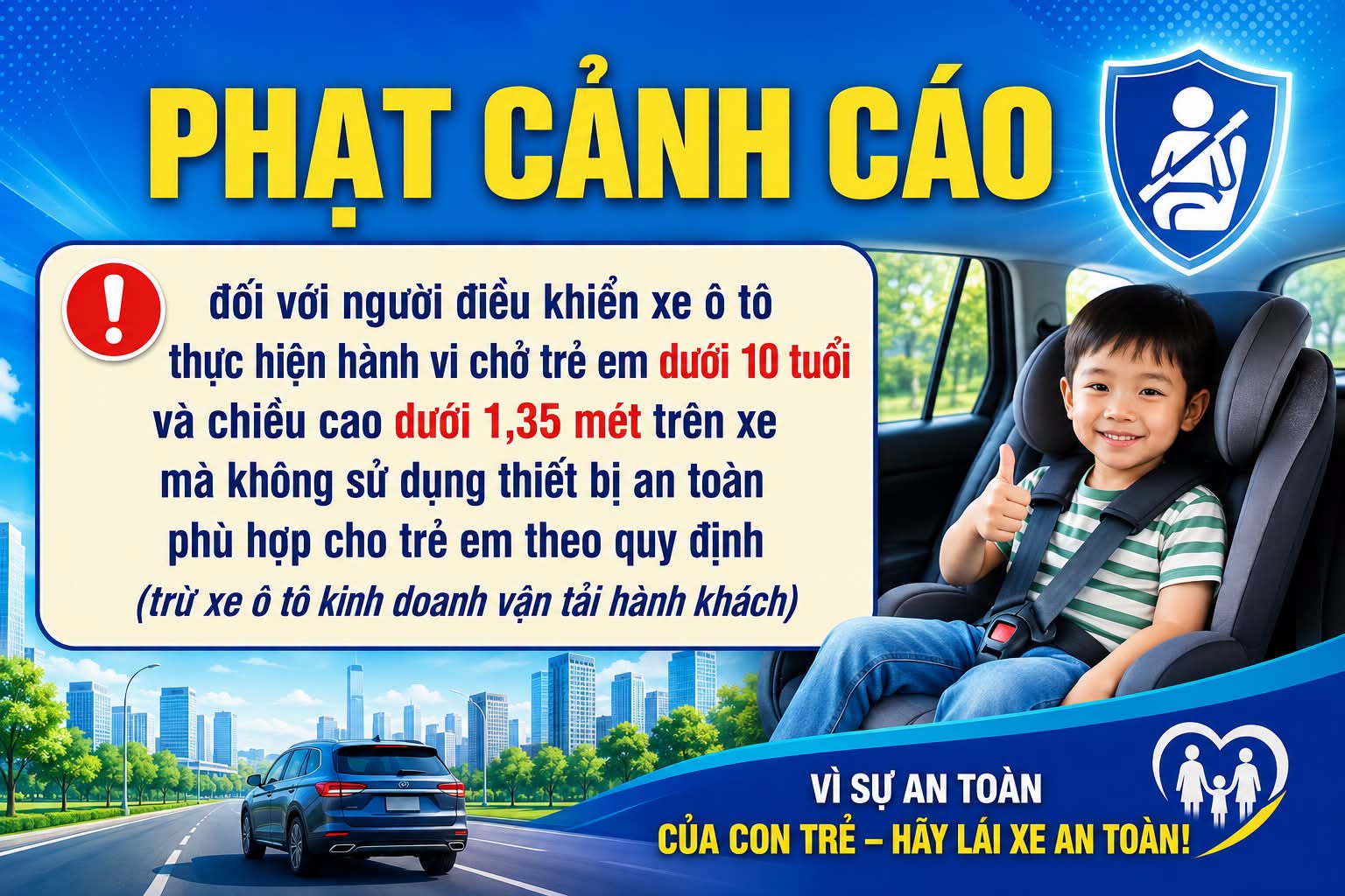 Cục CSGT th&ocirc;ng b&aacute;o quan trọng về ghế an to&agrave;n cho trẻ em từ ng&agrave;y 1/7/2026 - Ảnh 1.