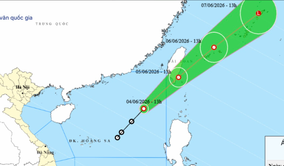 Biển Đ&ocirc;ng 2026 xuất hiện &aacute;p thấp nhiệt đới đầu ti&ecirc;n , cảnh b&aacute;o v&ugrave;ng nguy hiểm - Ảnh 1.