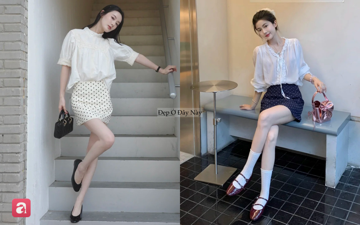 5 c&ocirc;ng thức mix đẹp với ch&acirc;n v&aacute;y ngắn chấm bi: Item cổ điển đang trở lại mạnh mẽ trong m&ugrave;a h&egrave; năm nay - Ảnh 2.