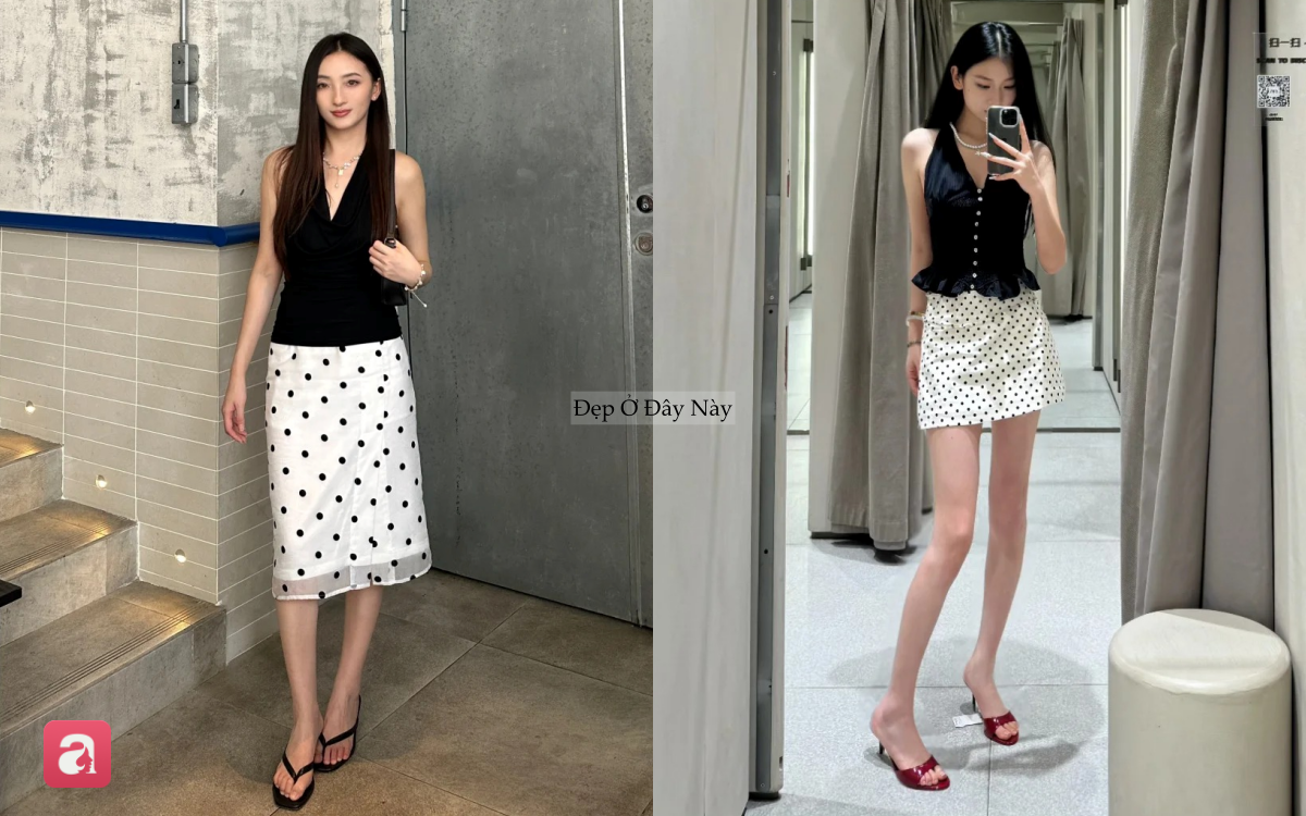 5 c&ocirc;ng thức mix đẹp với ch&acirc;n v&aacute;y ngắn chấm bi: Item cổ điển đang trở lại mạnh mẽ trong m&ugrave;a h&egrave; năm nay - Ảnh 4.