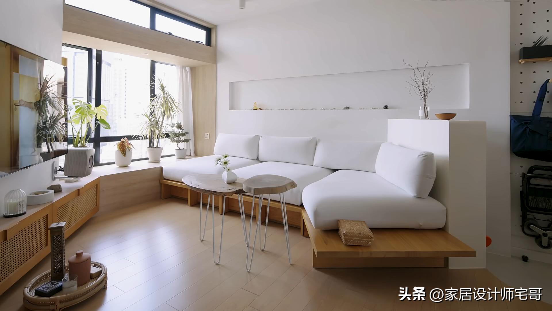 Cô gái chưa từng học thiết kế biến căn hộ 48m² thành ngôi nhà trong mơ: 2 phòng ngủ, bàn ăn 6 người và bí quyết khiến ai xem cũng muốn học theo - Ảnh 6.
