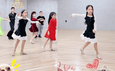 Kh&aacute;nh Thi - Phan Hiển v&agrave; c&ocirc; con g&aacute;i Anna nhảy Samba , thần th&aacute;i mợ chảnh đ&aacute;ng y&ecirc;u - Ảnh 1.