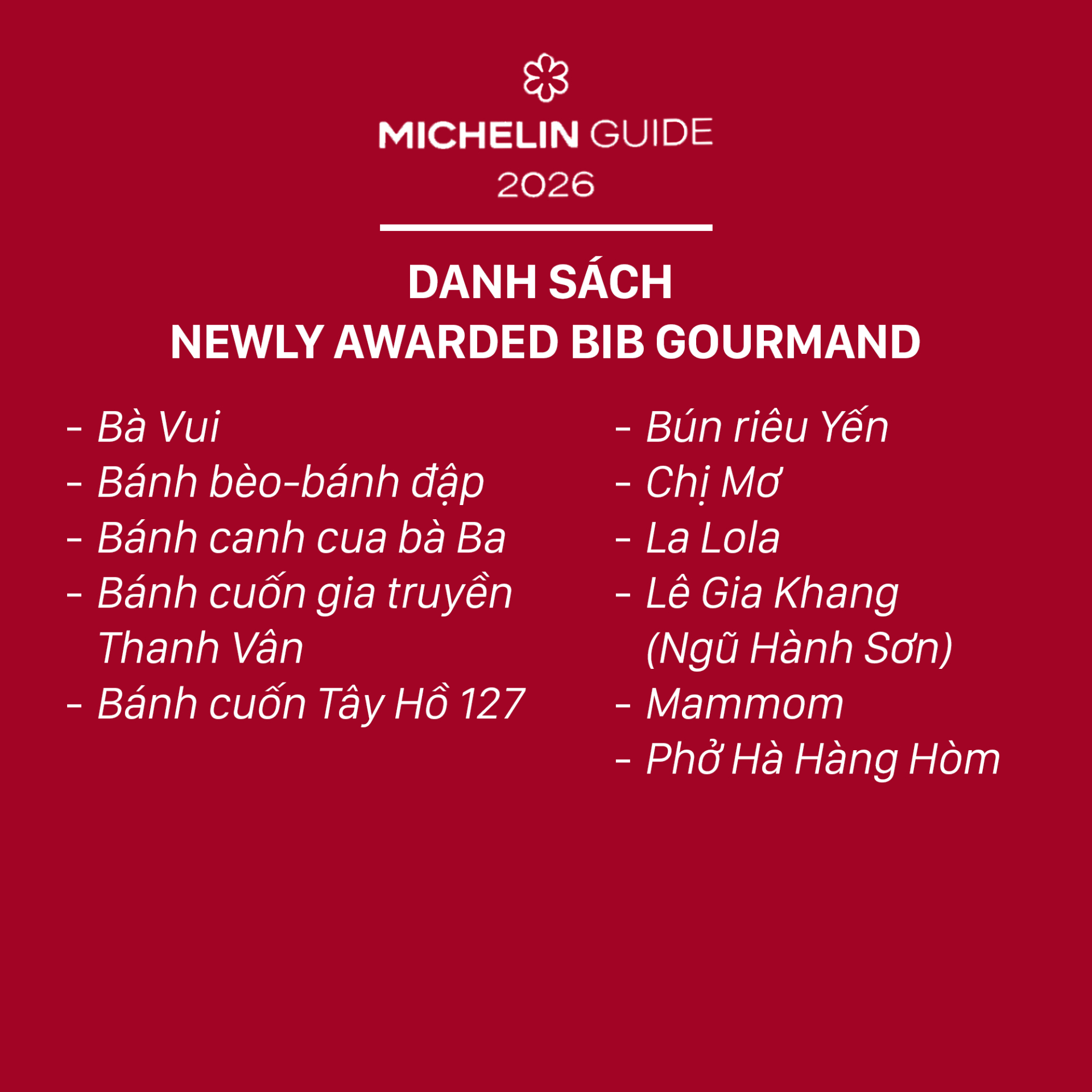 Phở Chị Mơ: Từ đ&oacute;ng cửa đến danh hiệu Michelin Bib Gourmand 2026 - Ảnh 1.