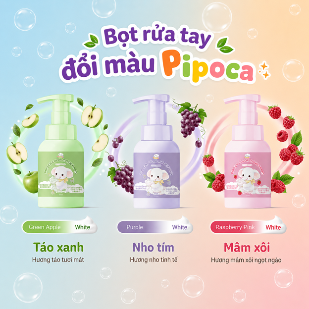 Bọt rửa tay đổi màu Pipoca: Nâng cao nhận thức rửa tay đúng cách cho trẻ em Việt Nam - Ảnh 3.