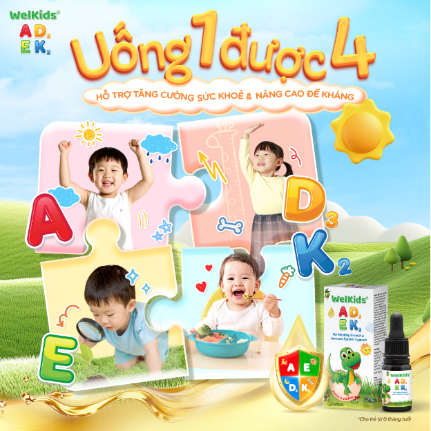 Một giọt WelKids&reg; ADEK &ndash; Đủ bộ tứ v&agrave;ng, nu&ocirc;i con khỏe mạnh to&agrave;n diện - Ảnh 2.