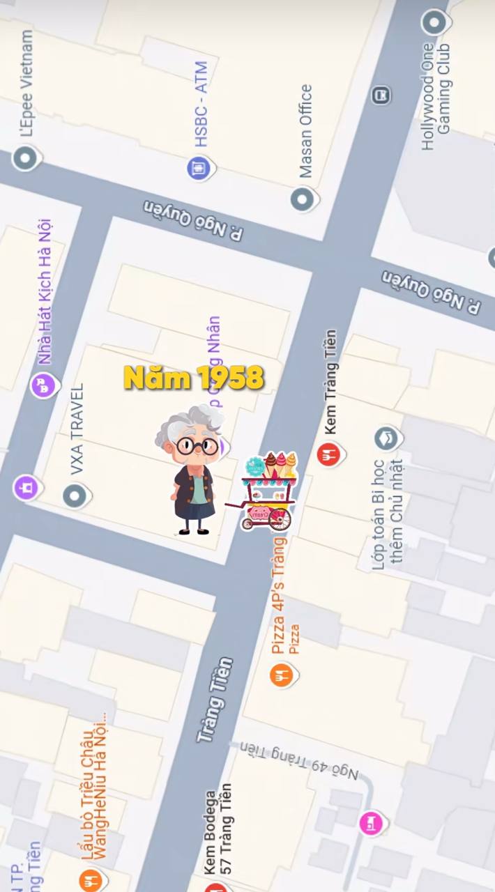 NSƯT Ch&iacute; Trung dẫn &Yacute; Lan thưởng thức kem Tr&agrave;ng Tiền 15 . 000 Đồng nổi tiếng H&agrave; Nội - Ảnh 3.