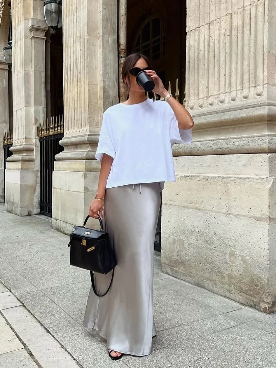 12 outfit với &aacute;o thun đơn giản nhưng mặc l&ecirc;n ai cũng khen c&oacute; gu - Ảnh 9.