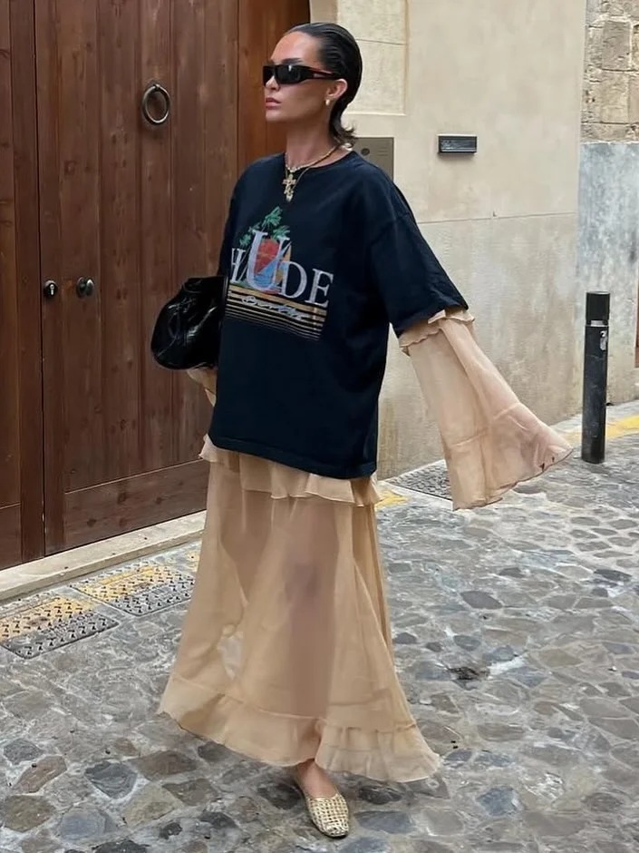 12 outfit với &aacute;o thun đơn giản nhưng mặc l&ecirc;n ai cũng khen c&oacute; gu - Ảnh 10.