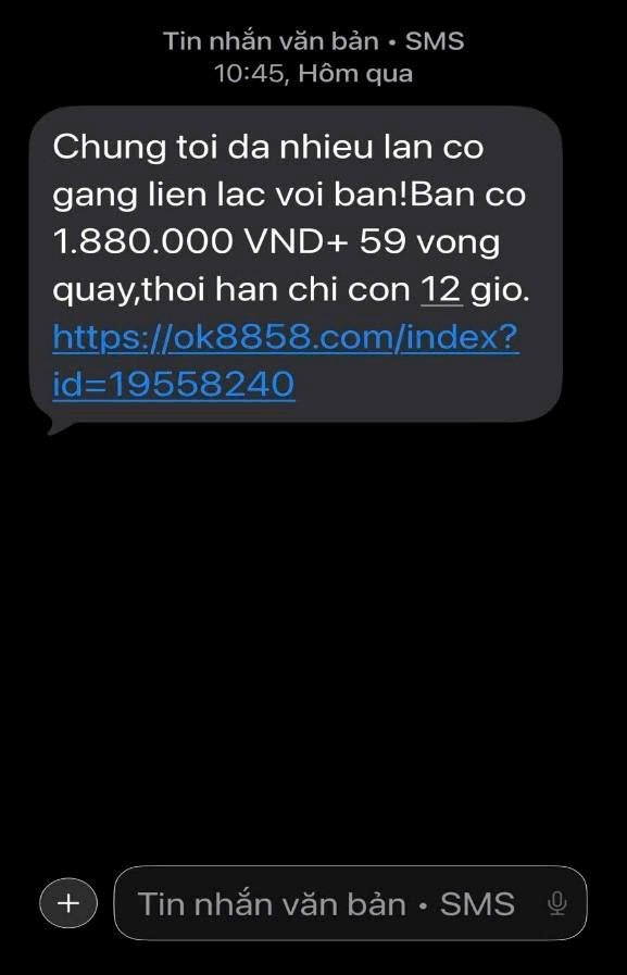 Cảnh b&aacute;o tin nhắn lừa đảo qua SMS năm 2026: Đừng để mắc bẫy - Ảnh 3.