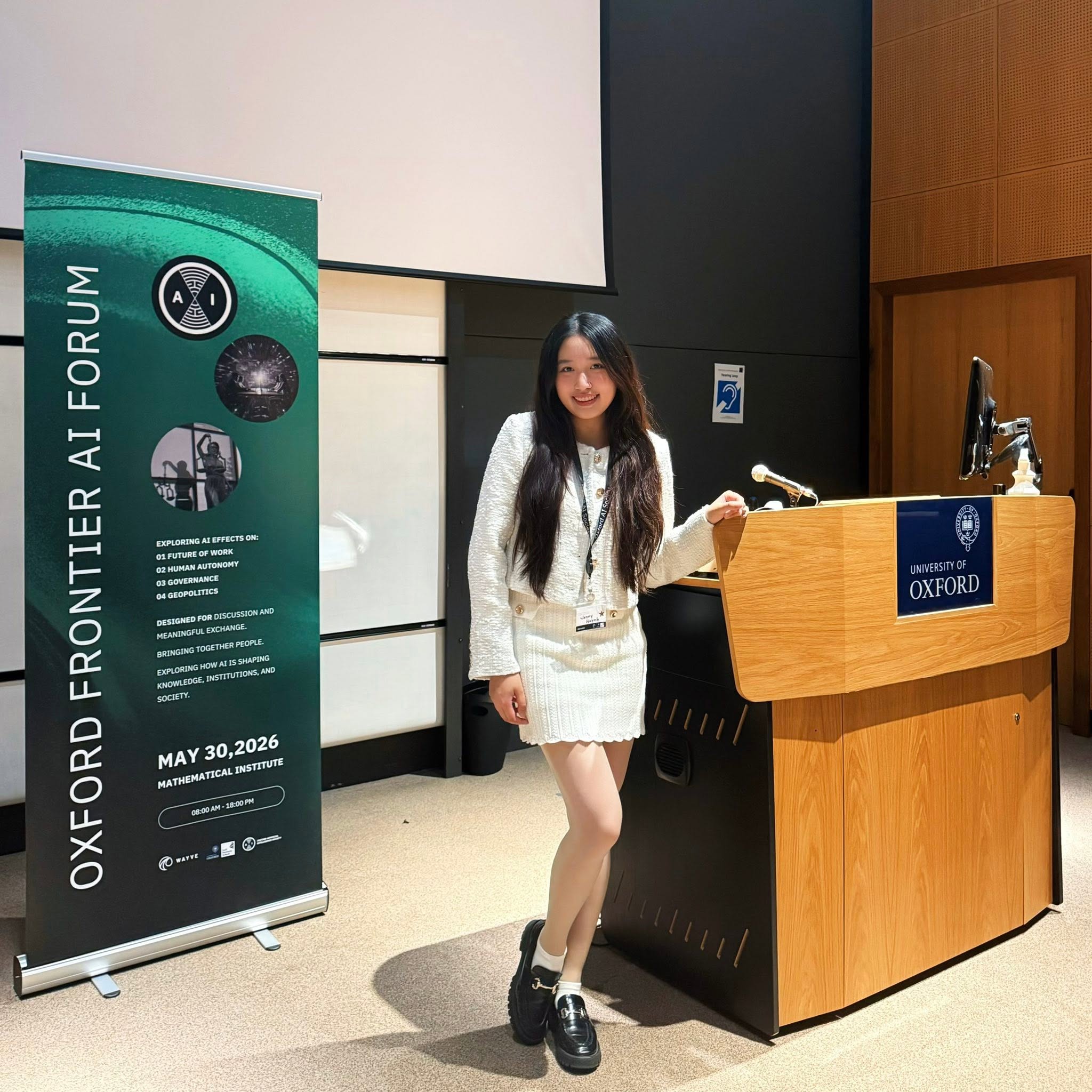 Jenny Huỳnh xinh đẹp và tài năng tại Oxford Frontier AI Forum 2026 - Ảnh 6. Jenny Huỳnh xinh đẹp và tài năng tại Oxford Frontier AI Forum 2026 - Ảnh 6.