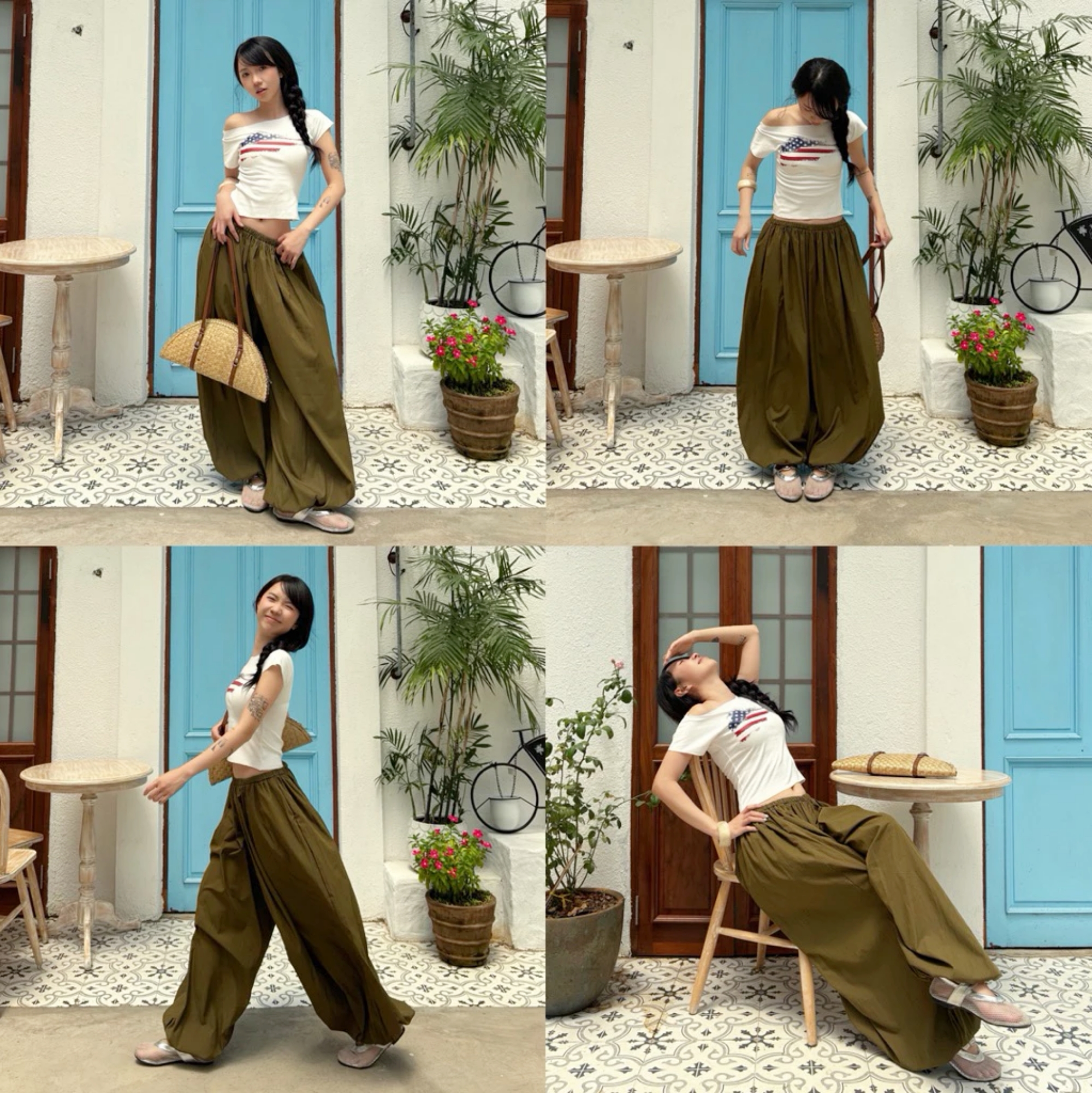 Quần phồng d&aacute;ng m&acirc;y: Chiếc quần 