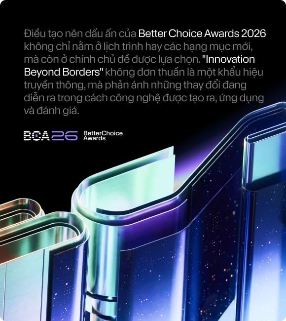Giải thưởng Better Choice Awards 2026: Đổi mới sáng tạo vượt qua mọi biên giới - Ảnh 3. Giải thưởng Better Choice Awards 2026: Đổi mới sáng tạo vượt qua mọi biên giới - Ảnh 3.