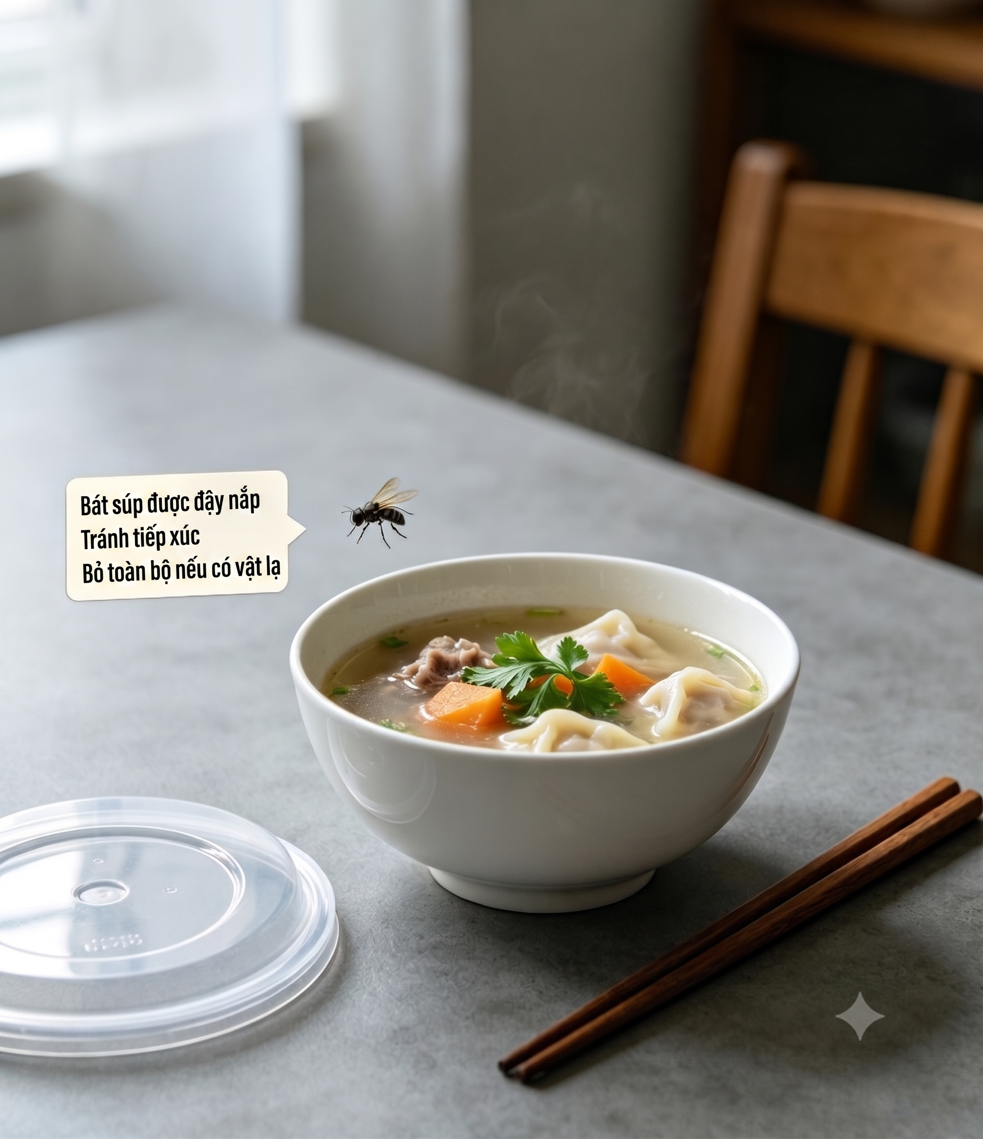 Con ruồi rơi v&agrave;o b&aacute;t canh: Chỉ l&agrave; một con ruồi th&ocirc;i, vớt ra rồi đun s&ocirc;i lại l&agrave; được?  - Ảnh 8.