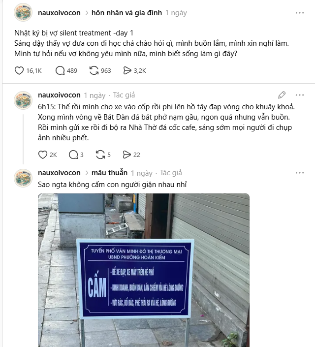 &Ocirc;ng chồng đang rần rần c&otilde;i mạng với m&agrave;n t&acirc;m sự nhận 