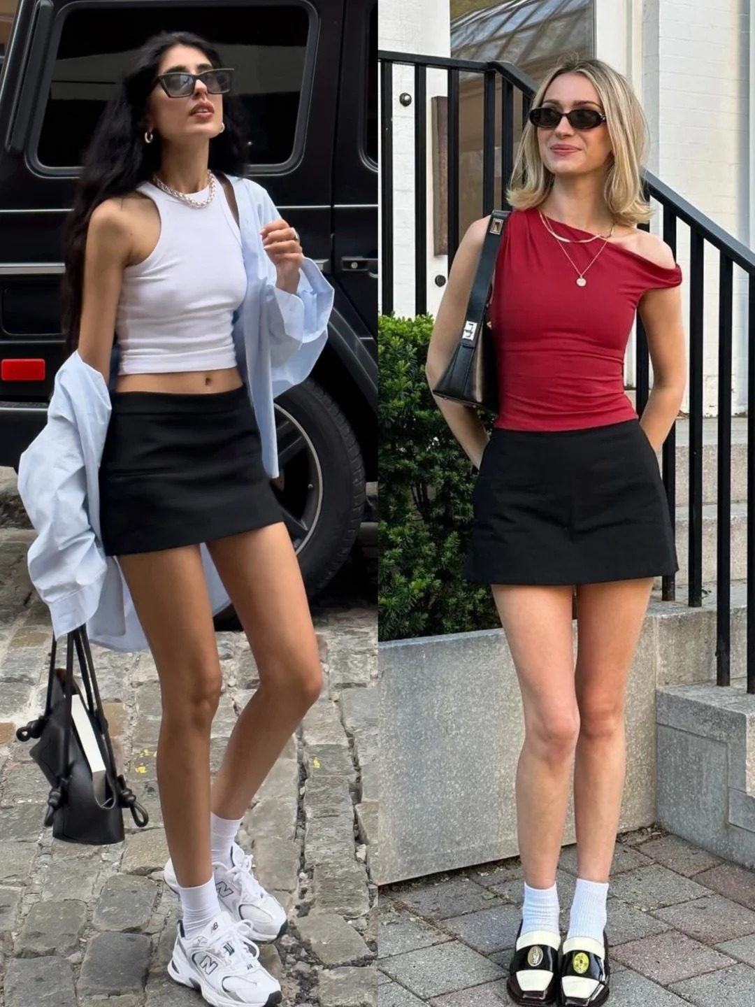 Ch&acirc;n v&aacute;y đen ngắn: M&oacute;n đồ 