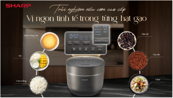 Sharp Maidaki – Tinh hoa nấu cơm chuẩn Nhật cho gia đình Việt - Ảnh 4. Sharp Maidaki – Tinh hoa nấu cơm chuẩn Nhật cho gia đình Việt - Ảnh 4.