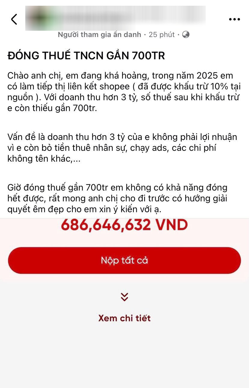 Doanh thu affiliate hơn 3 tỷ, còn phải nộp gần 700 triệu tiền thuế: Nhiều mẹ bỉm 