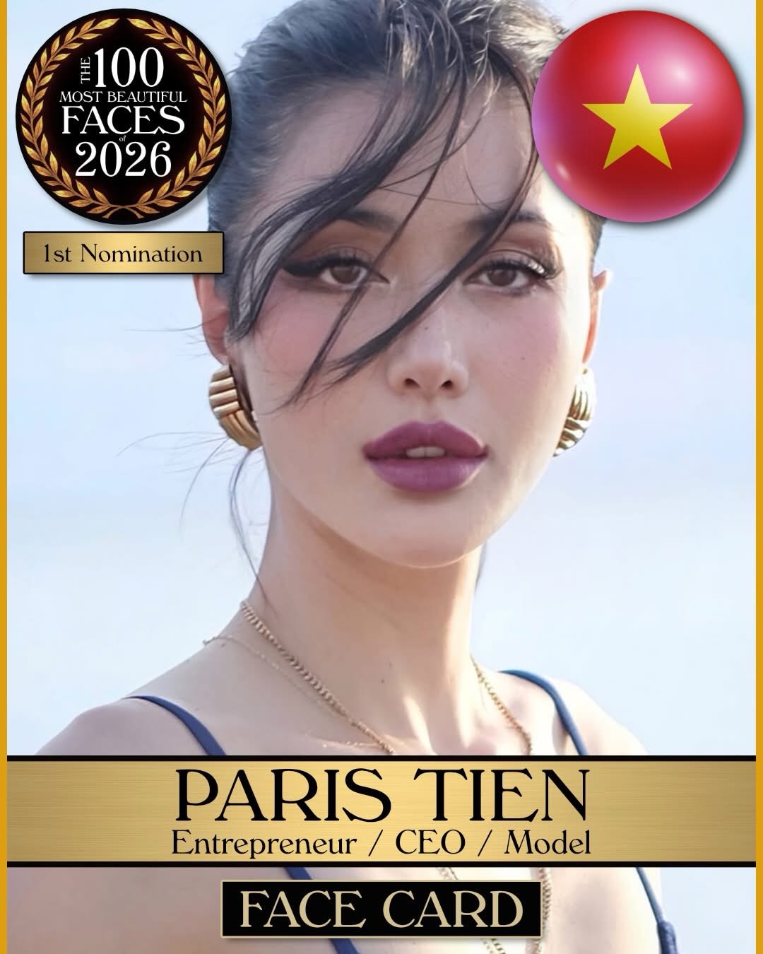 Paris Ti&ecirc;n: Cựu tiếp vi&ecirc;n h&agrave;ng kh&ocirc;ng Việt lọt top 100 gương mặt đẹp nhất thế giới 2026 - Ảnh 2.