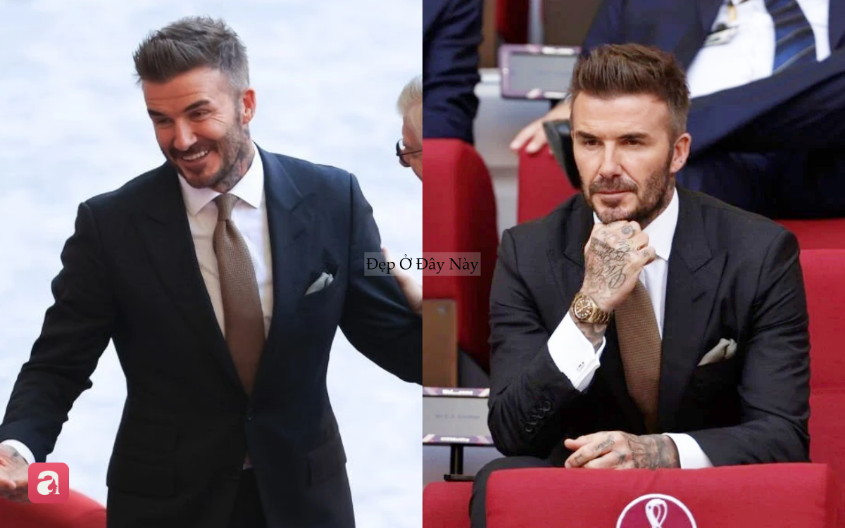 David Beckham: Người đàn ông biến khán đài World Cup thành sàn diễn thời trang - Ảnh 2.