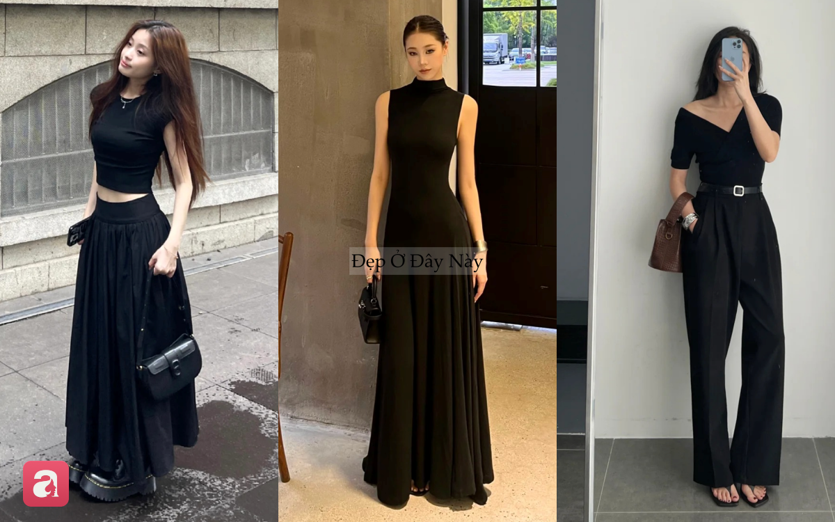Diện cả c&acirc;y đồ đen thế n&agrave;o để vẫn trẻ trung v&agrave; t&ocirc;n d&aacute;ng? 5 b&iacute; quyết hội mặc đẹp lu&ocirc;n &aacute;p dụng - Ảnh 2.