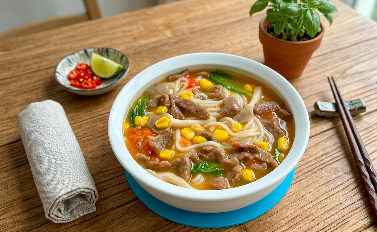 2 Món mì siêu ngon nấu chỉ 10 phút bổ sung sắt và canxi cho cơ thể mùa hè - Ảnh 1. 2 Món mì siêu ngon nấu chỉ 10 phút bổ sung sắt và canxi cho cơ thể mùa hè - Ảnh 1.