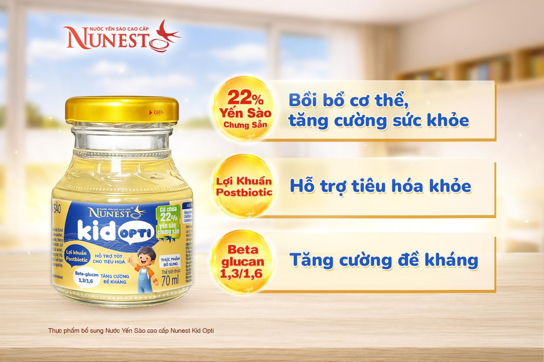 Nước yến Nunest Kid Opti bổ sung lợi khuẩn Postbiotic hỗ trợ tiêu hóa khỏe mạnh - Ảnh 2. Nước yến Nunest Kid Opti bổ sung lợi khuẩn Postbiotic hỗ trợ tiêu hóa khỏe mạnh - Ảnh 2.