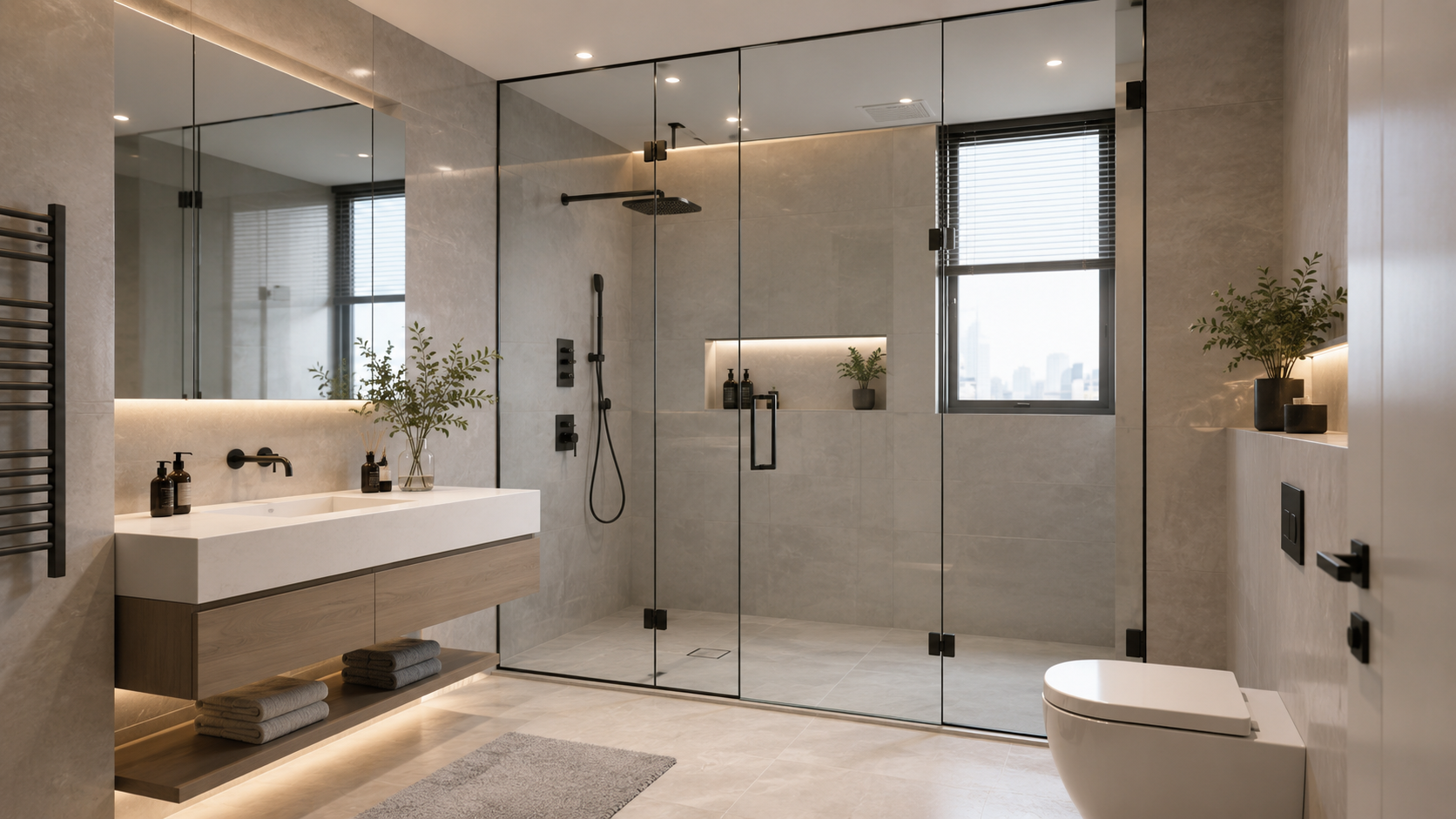 T&ocirc;i từng rất th&iacute;ch v&aacute;ch k&iacute;nh ph&ograve;ng tắm s&aacute;t trần, cho đến ng&agrave;y phải thay gần như to&agrave;n bộ phụ kiện v&igrave; nấm mốc: Một sai lầm nhiều gia đ&igrave;nh chỉ nhận ra sau v&agrave;i năm sử dụng - Ảnh 1.