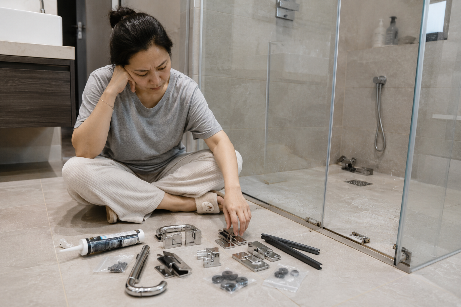 T&ocirc;i từng rất th&iacute;ch v&aacute;ch k&iacute;nh ph&ograve;ng tắm s&aacute;t trần, cho đến ng&agrave;y phải thay gần như to&agrave;n bộ phụ kiện v&igrave; nấm mốc: Một sai lầm nhiều gia đ&igrave;nh chỉ nhận ra sau v&agrave;i năm sử dụng - Ảnh 3.