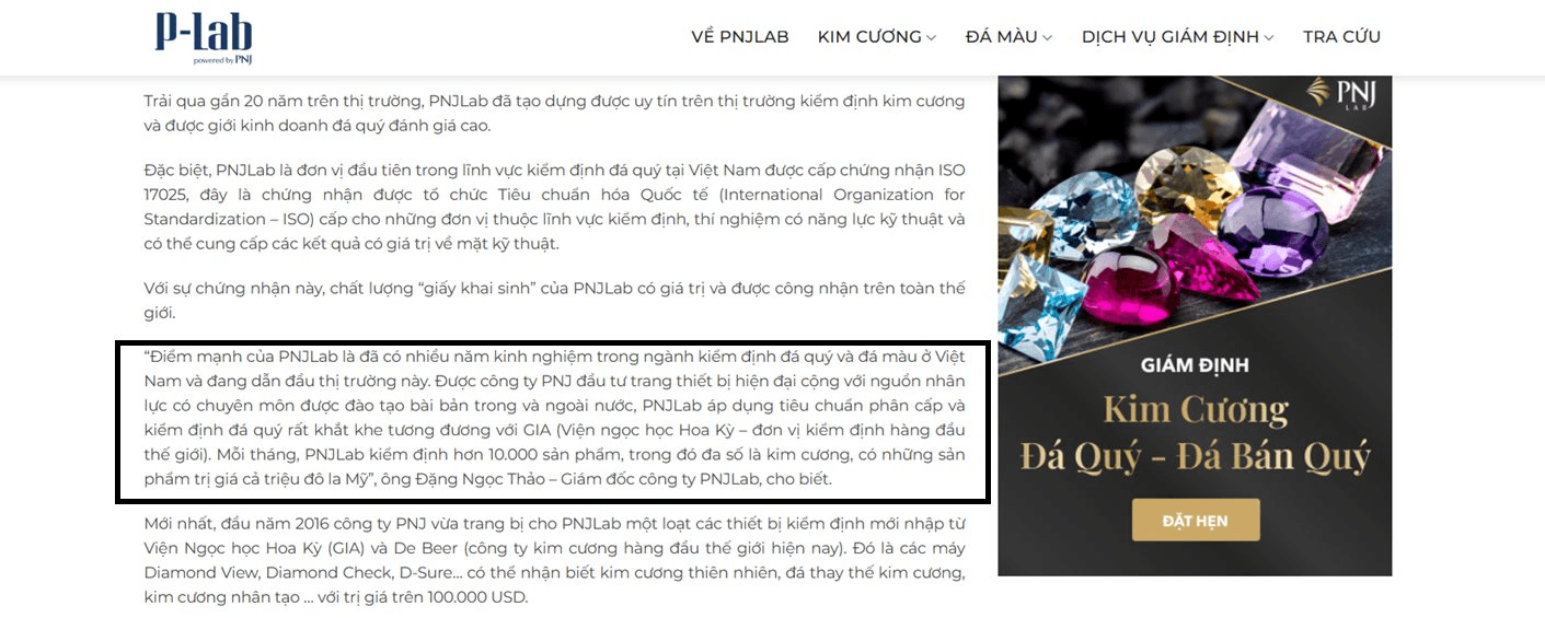 PNJ - LAB v&agrave; vai tr&ograve; kiểm định kim cương triệu USD trong thị trường trang sức 2026 - Ảnh 2.