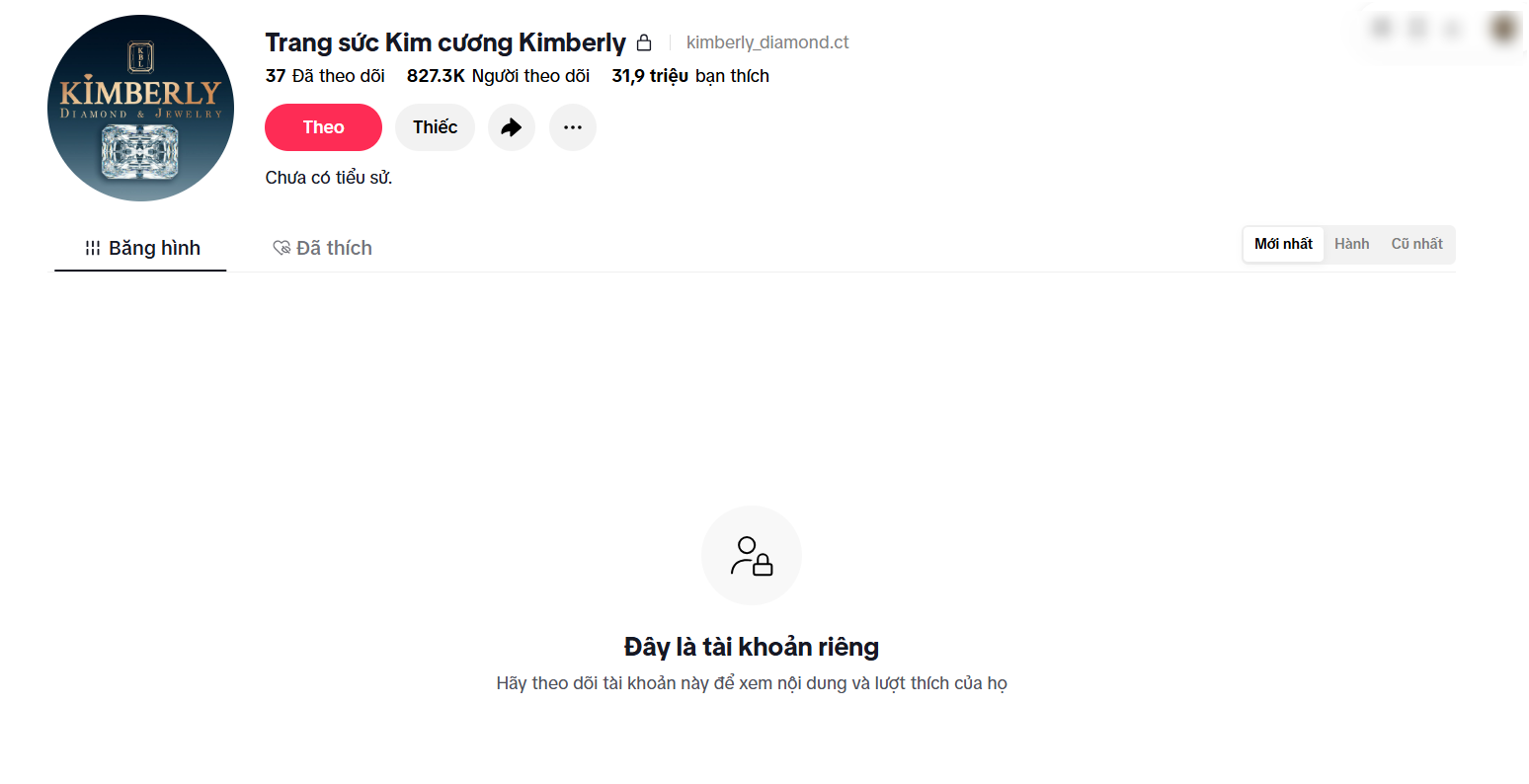 Kimberly Diamond Hủy livestream , tiệm kim cương tại Cần Thơ chuyển sang trạng thái riêng tư - Ảnh 4. Kimberly Diamond Hủy livestream , tiệm kim cương tại Cần Thơ chuyển sang trạng thái riêng tư - Ảnh 4.