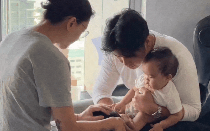 Khoảnh khắc buổi s&aacute;ng ấm &aacute;p của chồng Ng&ocirc; Thanh V&acirc;n trong hậu trường gia đ&igrave;nh - Ảnh 1.