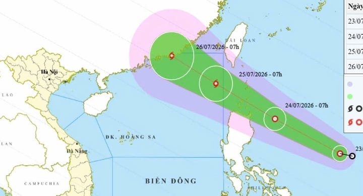 Biển Đ&ocirc;ng đ&oacute;n b&atilde;o số 2 uối tuần n&agrave;y , miền Bắc mưa lớn li&ecirc;n tục - Ảnh 1.