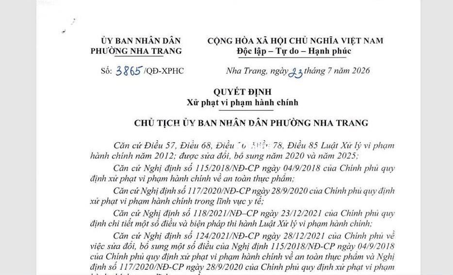 Cửa h&agrave;ng b&aacute;nh m&igrave; Nha Trang bị phạt 14 triệu đồng v&igrave; vi phạm an to&agrave;n thực phẩm - Ảnh 1.