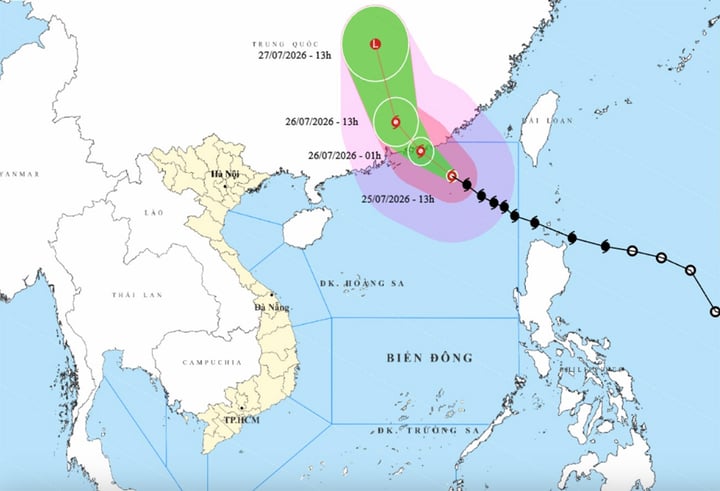 B&atilde;o số 2 Noul đạt cường độ cực đại , di chuyển nhanh hướng T&acirc;y Bắc - Ảnh 1.