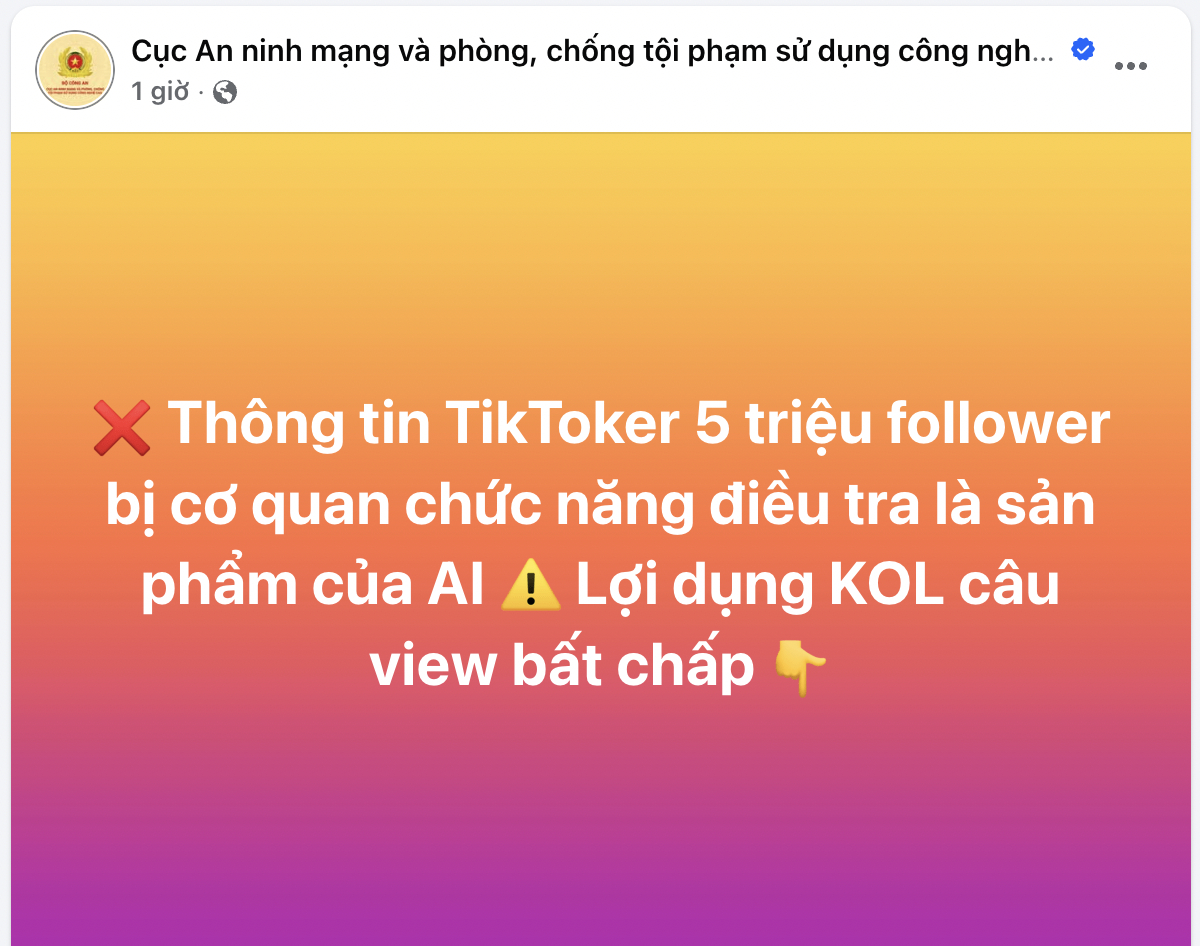 Tina Thảo Thi kh&ocirc;ng bị điều tra: Th&ocirc;ng tin sai sự thật từ mạng x&atilde; hội - Ảnh 2.