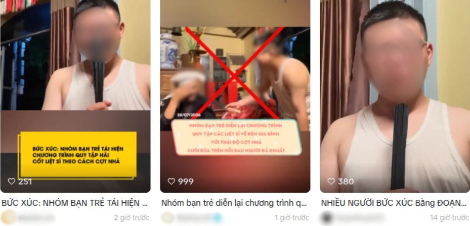 Phẫn nộ với clip cợt nhả về h&agrave;nh tr&igrave;nh t&igrave;m kiếm h&agrave;i cốt liệt sĩ , cần v&agrave;o cuộc ngay - Ảnh 1.
