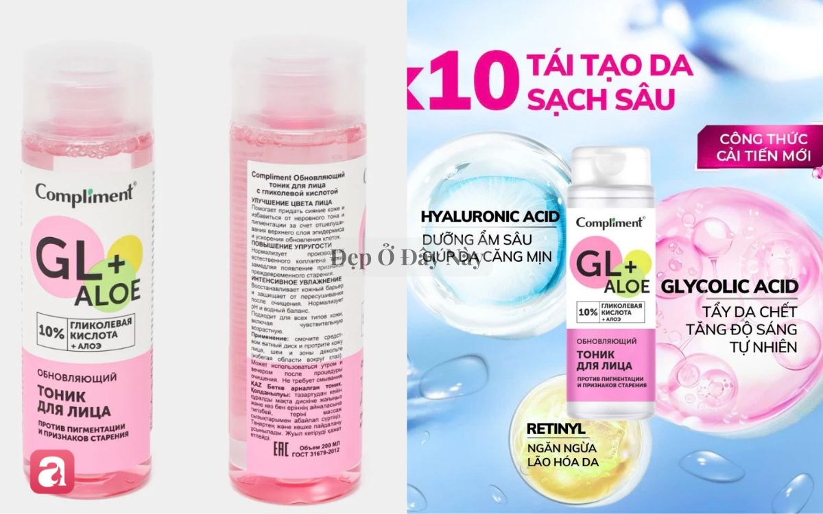 5 lọ toner acid được ví như