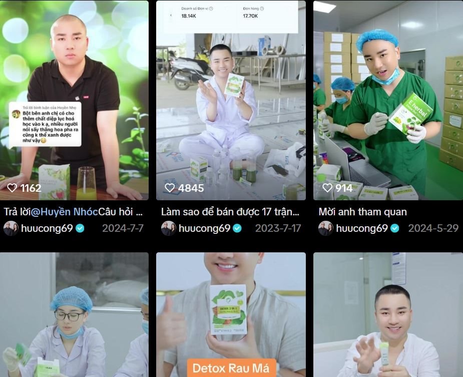 Vợ chồng Hữu C&ocirc;ng quảng b&aacute; bột rau detox trước khi bị ti&ecirc;u hủy sản phẩm vi phạm 2026 - Ảnh 2.