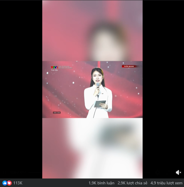 Kh&aacute;nh Vy dẫn chương tr&igrave;nh x&uacute;c động , clip đạt 4 , 9 triệu lượt xem trong ng&agrave;y - Ảnh 1.